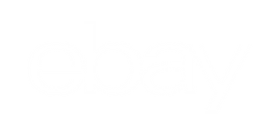 eBay logo in white