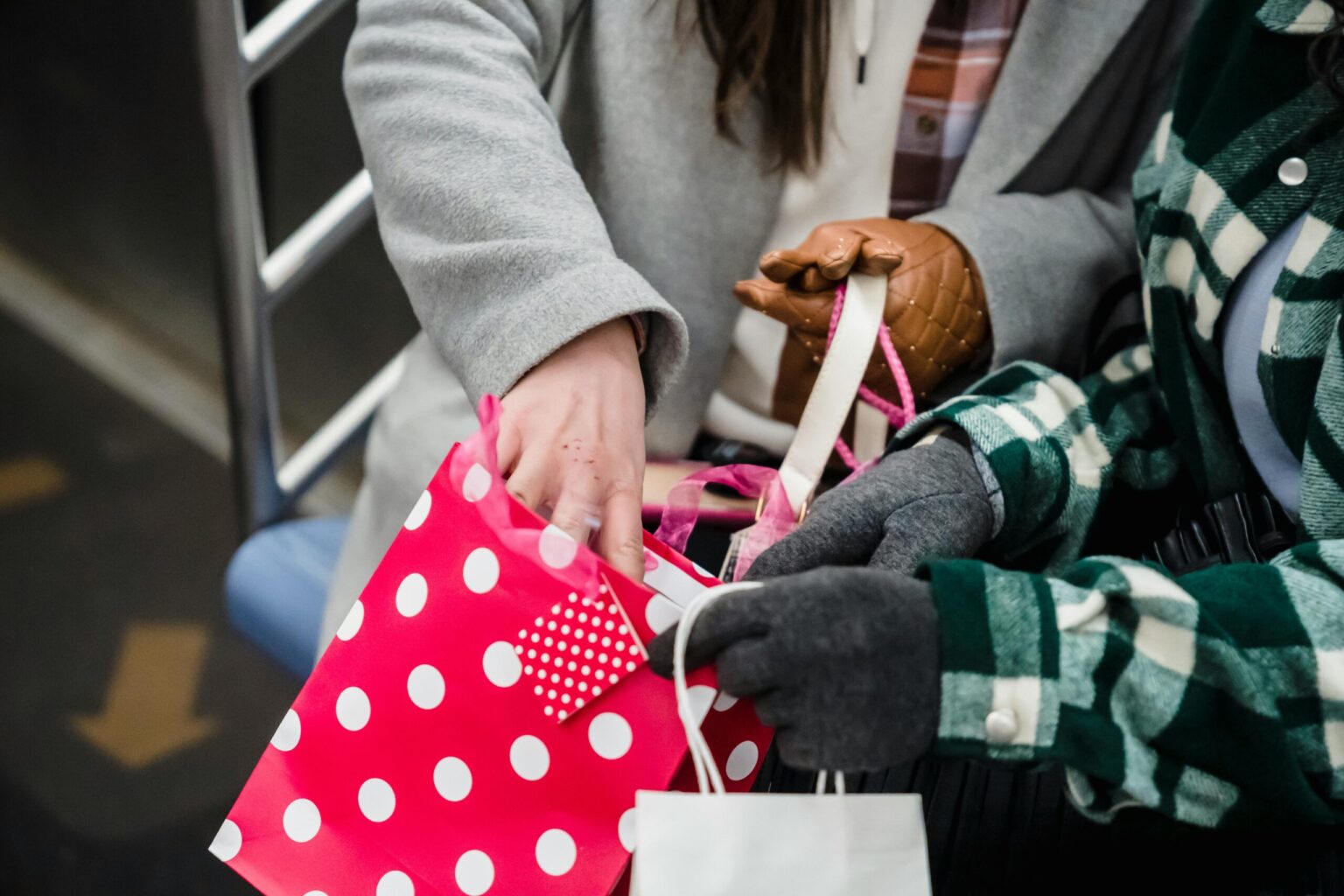 shopping bags after a customer took advantage of the Black Friday marketing strategy